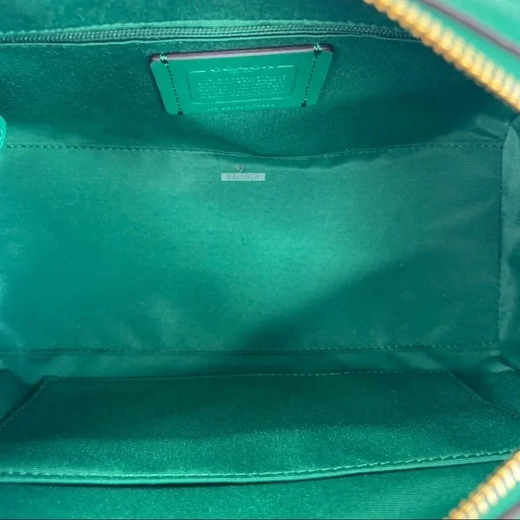 Coach Rowan Satchel With Diary Embroidery Green Multi - Picture 10 of 14